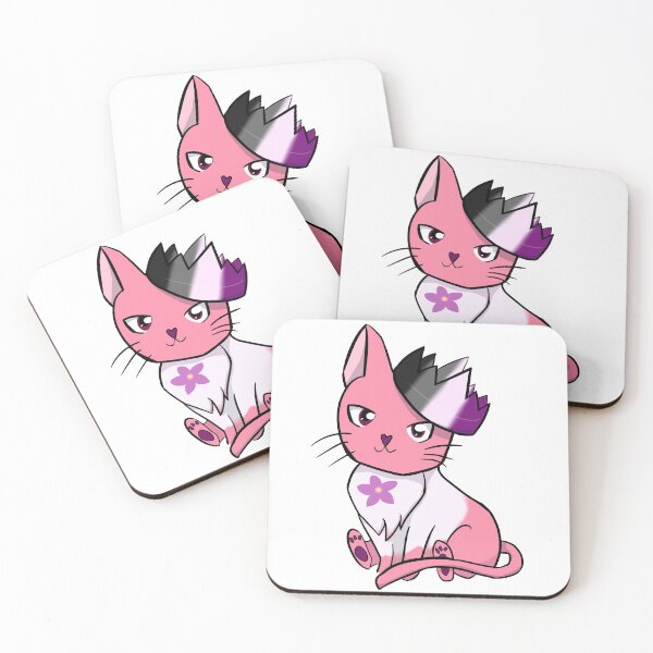 Item preview, Sapphic Asexual Pride Cat designed and sold by LunarDoodles.