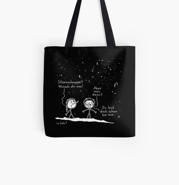 Wuenschen - islieb-Comic Allover-Print Tote Bag