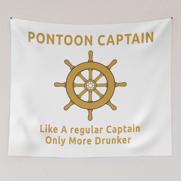Item preview, Pontoon Captain Like A regular Captain Only More Drunker designed and sold by Mokhe.