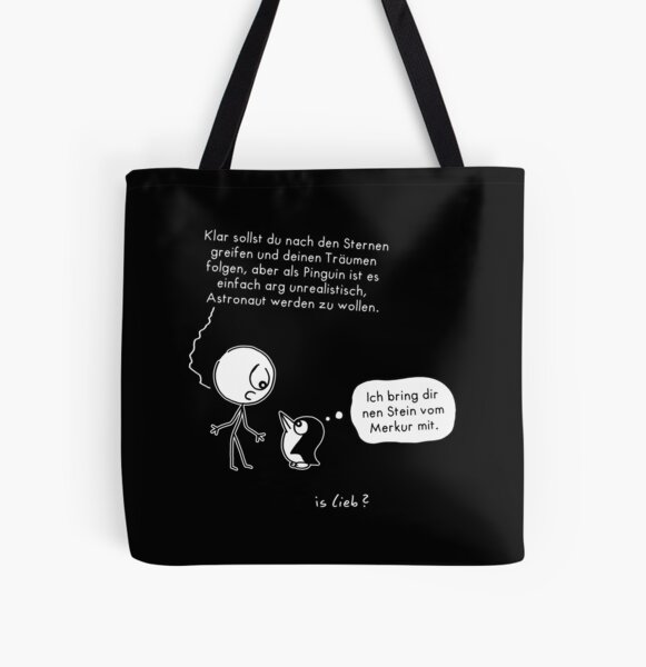 Traeumen folgen - islieb-Comic Allover-Print Tote Bag
