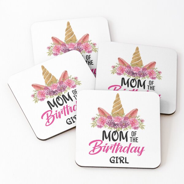 Item preview, Mom Of The Birthday Girl Mother Gifts Unicorn Birthday designed and sold by BrooklynArtsDs.