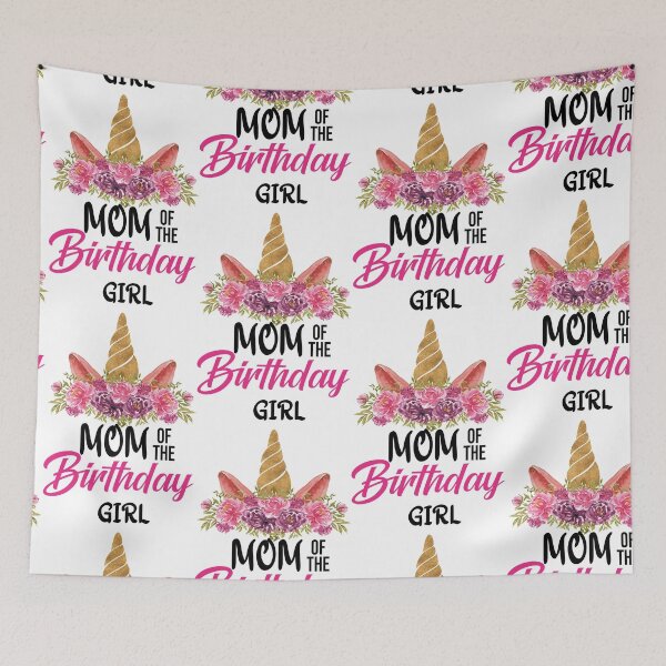 Item preview, Mom Of The Birthday Girl Mother Gifts Unicorn Birthday designed and sold by BrooklynArtsDs.