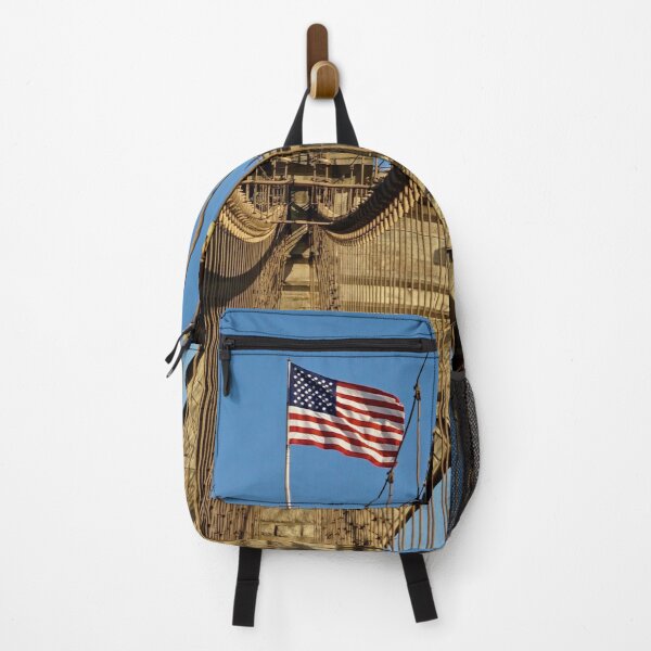 Item preview, Brooklyn Bridge Flag Photo designed and sold by ArtWithPurpose.