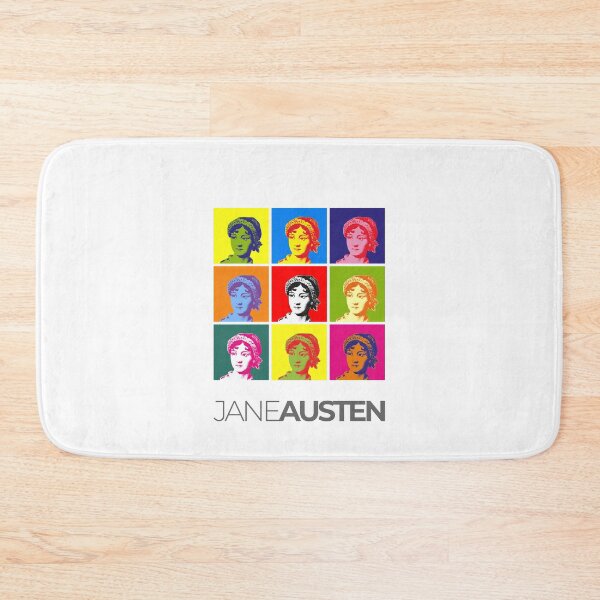 Item preview, Jane Austen pop-art portrait poster designed and sold by CMYKStudio.