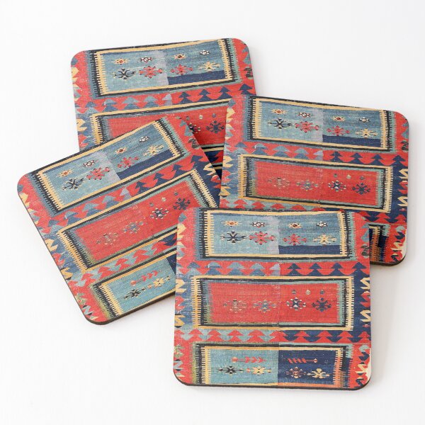 Item preview, Sivas  Antique Cappadocian Turkish Kilim Print designed and sold by Vicky Brago-Mitchell®.