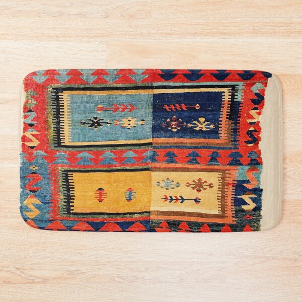 Item preview, Sivas  Antique Cappadocian Turkish Kilim Print designed and sold by Vicky Brago-Mitchell®.