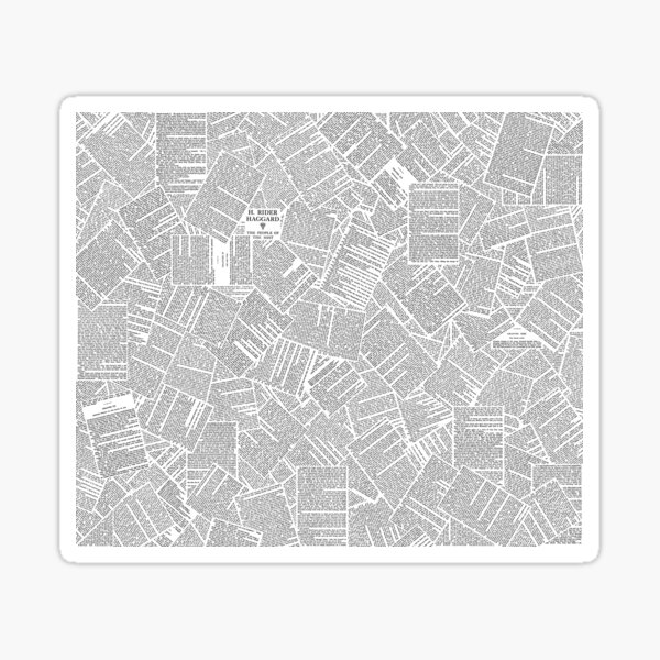 Pages - People of the Mist - Black and White Sticker