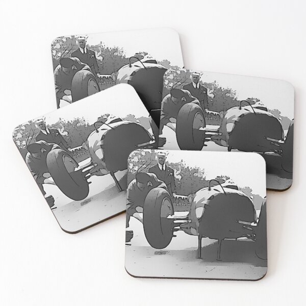 Item preview, Vintage Silver Arrow Racing Car Art Print – Classic Grand Prix 1930s designed and sold by Road To Track.