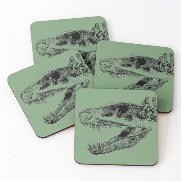 Item preview, Postosuchus Skull ~ Dinosaur Bones on Green designed and sold by MisterGroom.