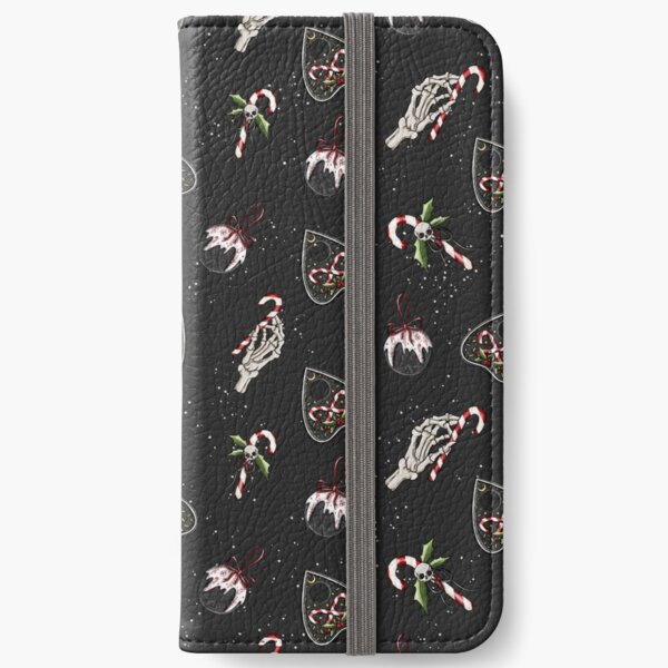 Creepy Christmas Candy Canes iPhone Wallet