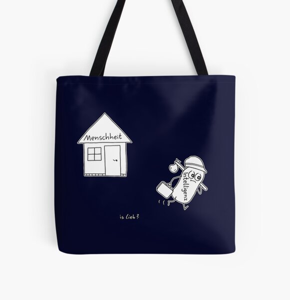 Bye islieb-Cartoon Allover-Print Tote Bag