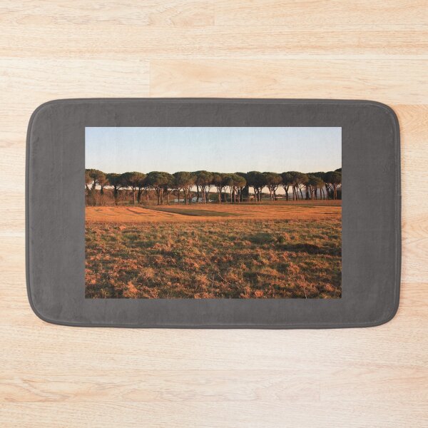 Item preview, beautiful orange sunset landscape in the Tuscan countryside in red light designed and sold by alessiapenny.