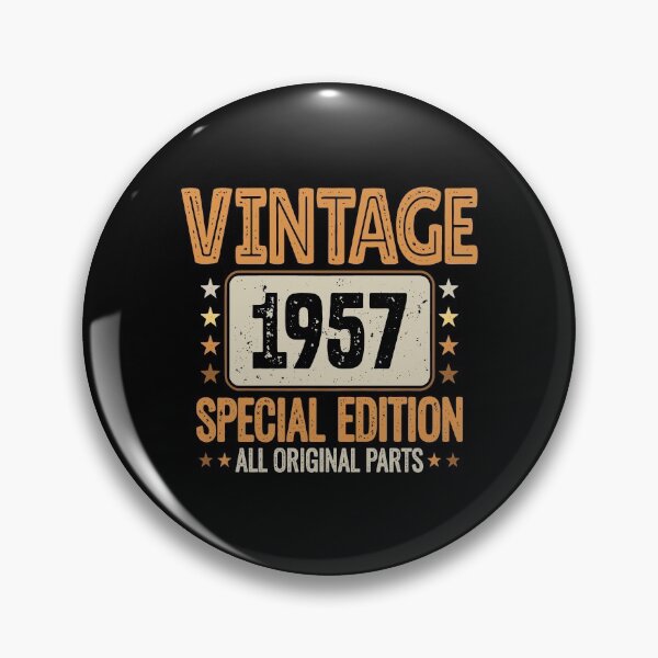 Aperçu de l'œuvre Cadeau du 64e anniversaire - Édition spéciale vintage 1957 Toutes les pièces d'origine en détresse créée et vendue par Go-Fun.