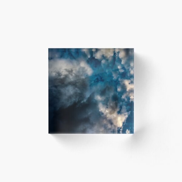 Cloudy Sky Acrylic Block