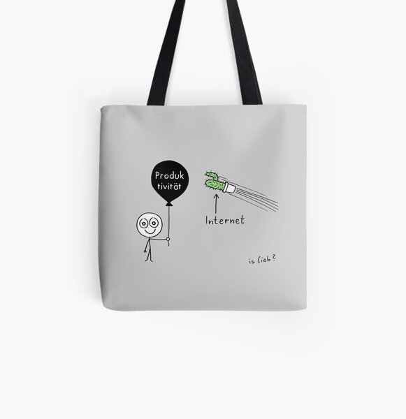 Modernes Drama Allover-Print Tote Bag