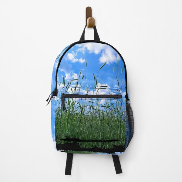 Item preview, Cereal rye field blue sky clouds designed and sold by Denis Rösler.