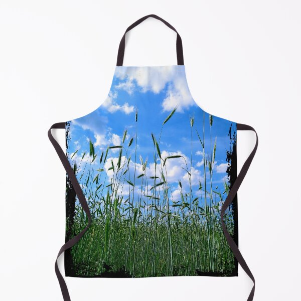 Item preview, Cereal rye field blue sky clouds designed and sold by Denis Rösler.