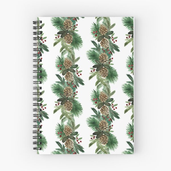 Item preview, Evergreen Garland Repeating Watercolor Holiday Pattern designed and sold by Danica Templeton.