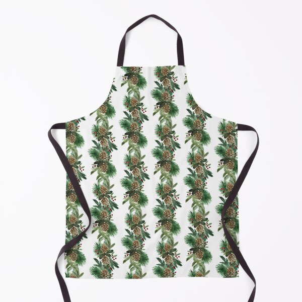 Item preview, Evergreen Garland Repeating Watercolor Holiday Pattern designed and sold by Danica Templeton.