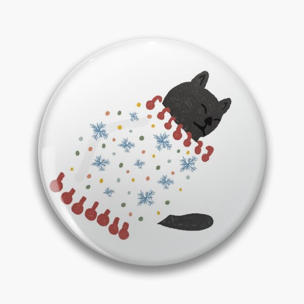 Item preview, Holiday sleeping kitten designed and sold by Jasmine DeJesus.