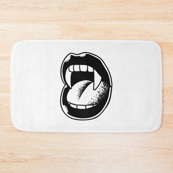 Item preview, Black Vampire Lips with Fangs designed and sold by aMortalArtist.