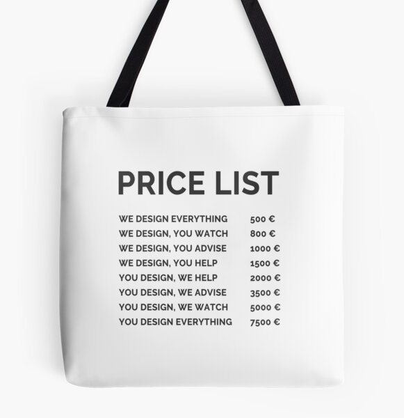 Tote on sale bag cost