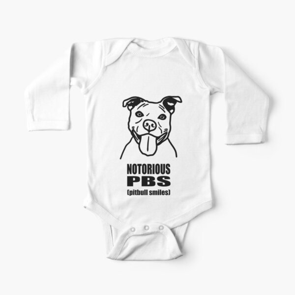 Bodies De Manga Larga Para Bebe Negro Blanco American Staffordshire Terrier Redbubble