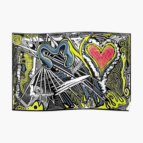 Abstract graphic design - ‘My Love’ Poster