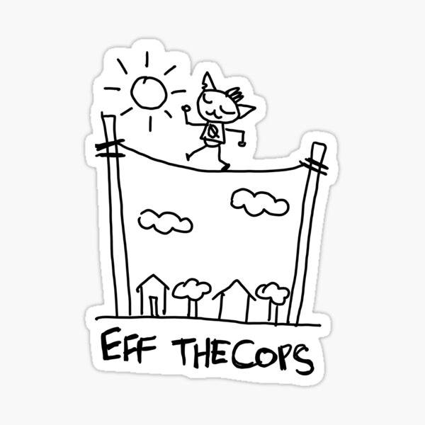 Artikel-Vorschau von EFF THE COPS Nacht im Wald Journal Seite, designt und verkauft von creaturesditch.