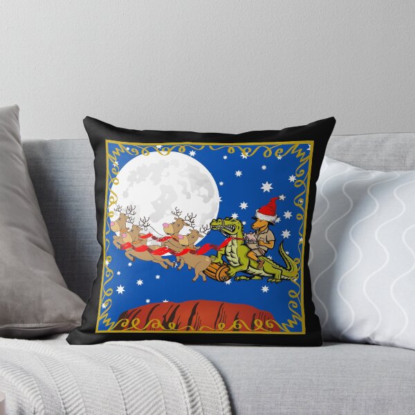 Item preview, Kangaroo Santa Over Ayers Rock | Aussie Christmas designed and sold by SerendipityNow.