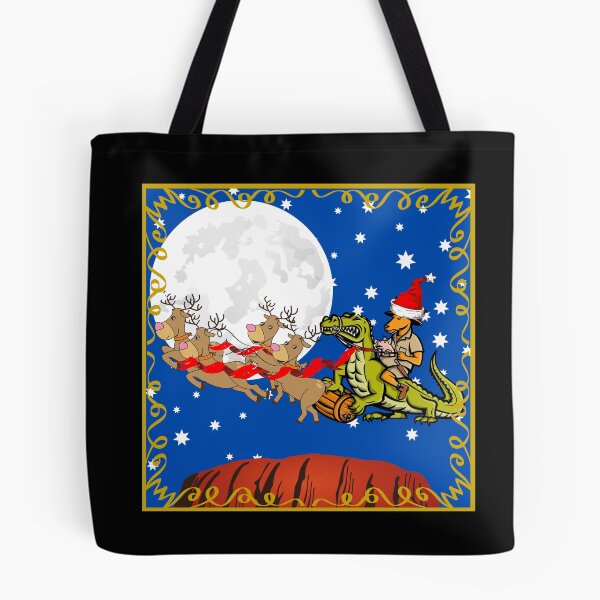 Item preview, Kangaroo Santa Over Ayers Rock | Aussie Christmas designed and sold by SerendipityNow.