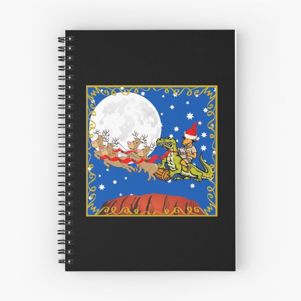 Item preview, Kangaroo Santa Over Ayers Rock | Aussie Christmas designed and sold by SerendipityNow.