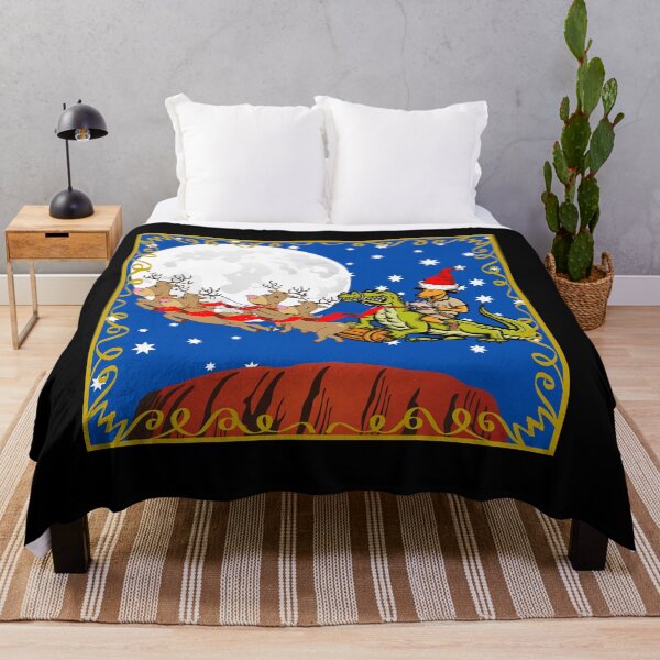 Item preview, Kangaroo Santa Over Ayers Rock | Aussie Christmas designed and sold by SerendipityNow.