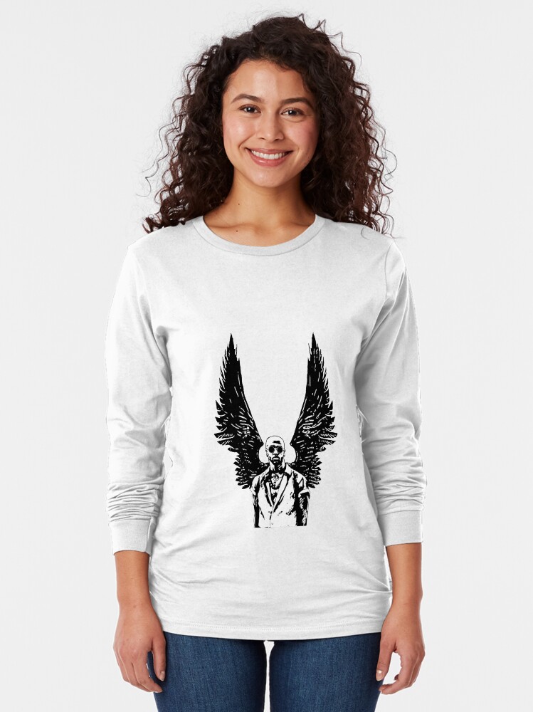 Thumbnail 2 of 5, Long Sleeve T-Shirt, Modern Angel 2 designed and sold by TInStarGames.
