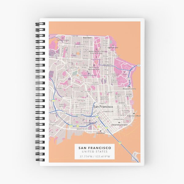 Item preview, San Francisco, CA, USA Map designed and sold by NorthStreetArt.