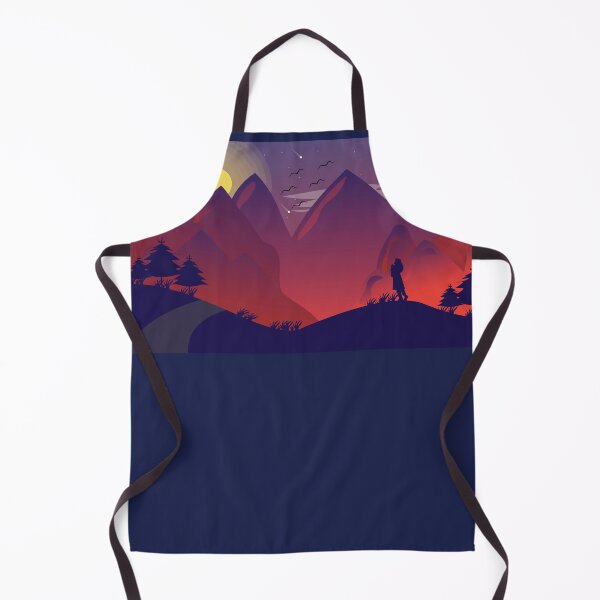 Item preview, cute red, orange, yellow watercolor flat design with mountain landscape and lake. Iphone or Samsung phone Case & Cover designed and sold by RoManSmArt.