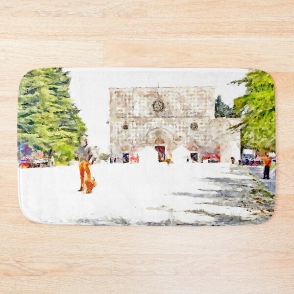Item preview, L'Aquila: church and man with dog designed and sold by Giuseppe Cocco.