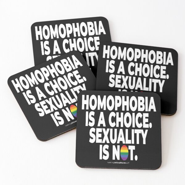 Item preview, Homophobia is a choice. Sexuality is not. - humanist - LGBT / LGBTQI (132) designed and sold by blindfoldsoff.