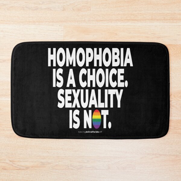 Item preview, Homophobia is a choice. Sexuality is not. - humanist - LGBT / LGBTQI (132) designed and sold by blindfoldsoff.