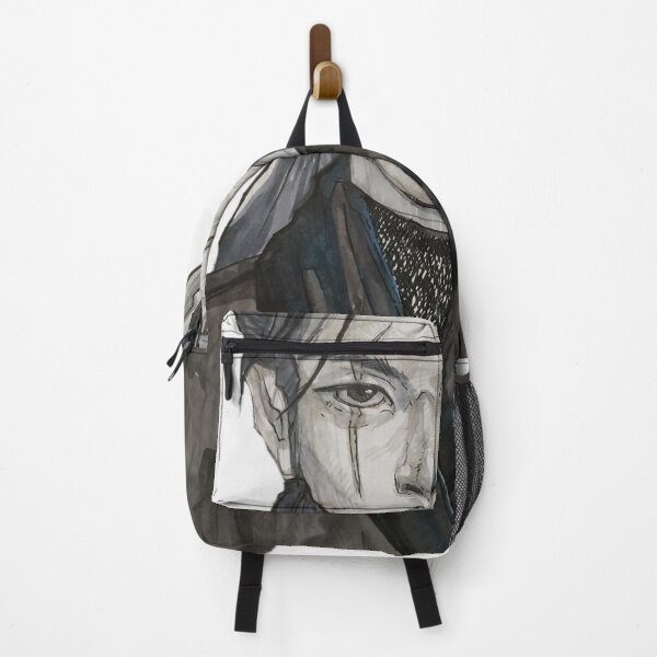 Item preview, Samurai with a scar on his face. young asian guy painted portrait. guy with long hair designed and sold by mudenk.