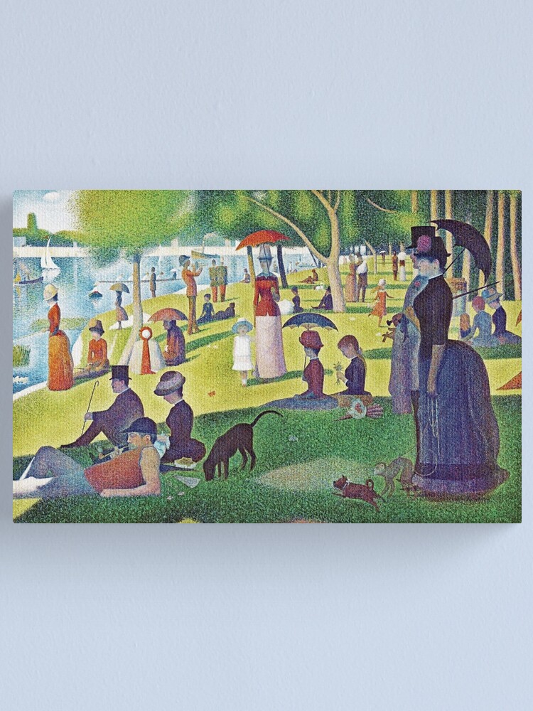 Hand Textured Canvas Print of deals Impressionist Painting AFTERNOON IN THE PARK