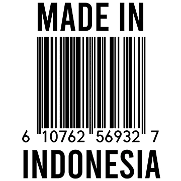 Artwork thumbnail, Made In Indonesia by RandomStuffShop