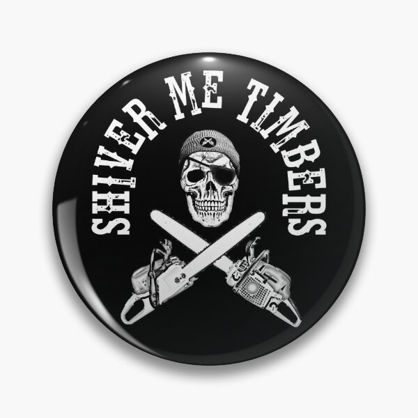Item preview, Shiver Me Timbers - Chainsaw - Pirate - Skull and Crossbones designed and sold by IfDesignGroup.