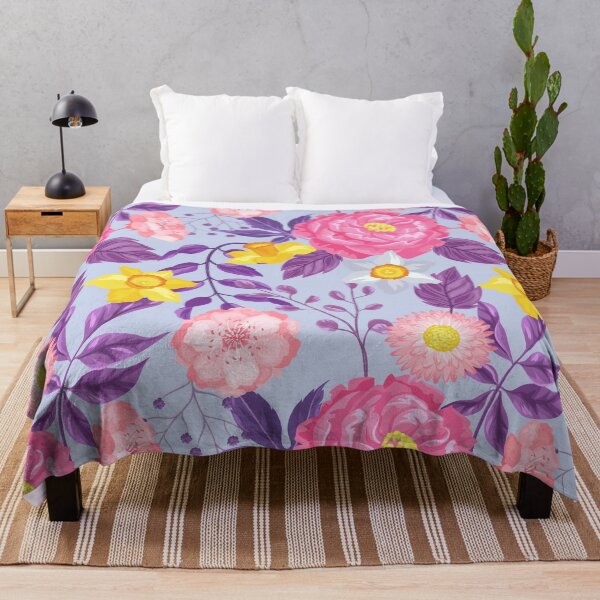 Item preview, Colourful flowers pattern designed and sold by EmotionArt.