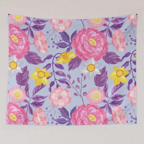 Item preview, Colourful flowers pattern  designed and sold by EmotionArt.