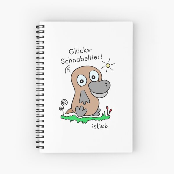 Schnabeltier-Magnet Spiralblock