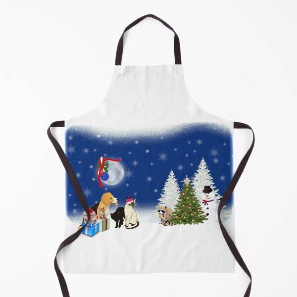Item preview, Winter is Wonder Forest with cats and raccoon designed and sold by DAscroft.
