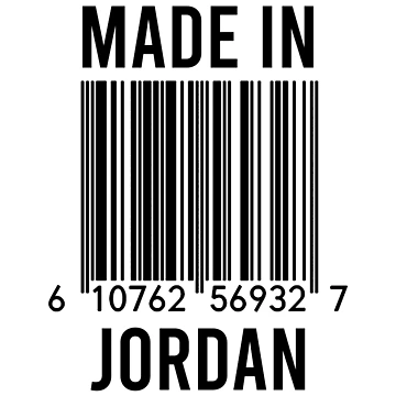 Artwork thumbnail, Made In Jordan by RandomStuffShop