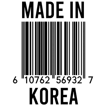Artwork thumbnail, Made In Korea by RandomStuffShop