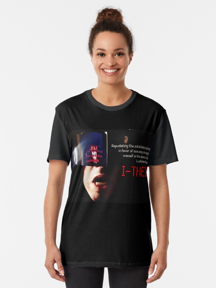 Thumbnail 2 of 5, Graphic T-Shirt, Philosophia (ILSC): The I-Theist designed and sold by MoriVond.